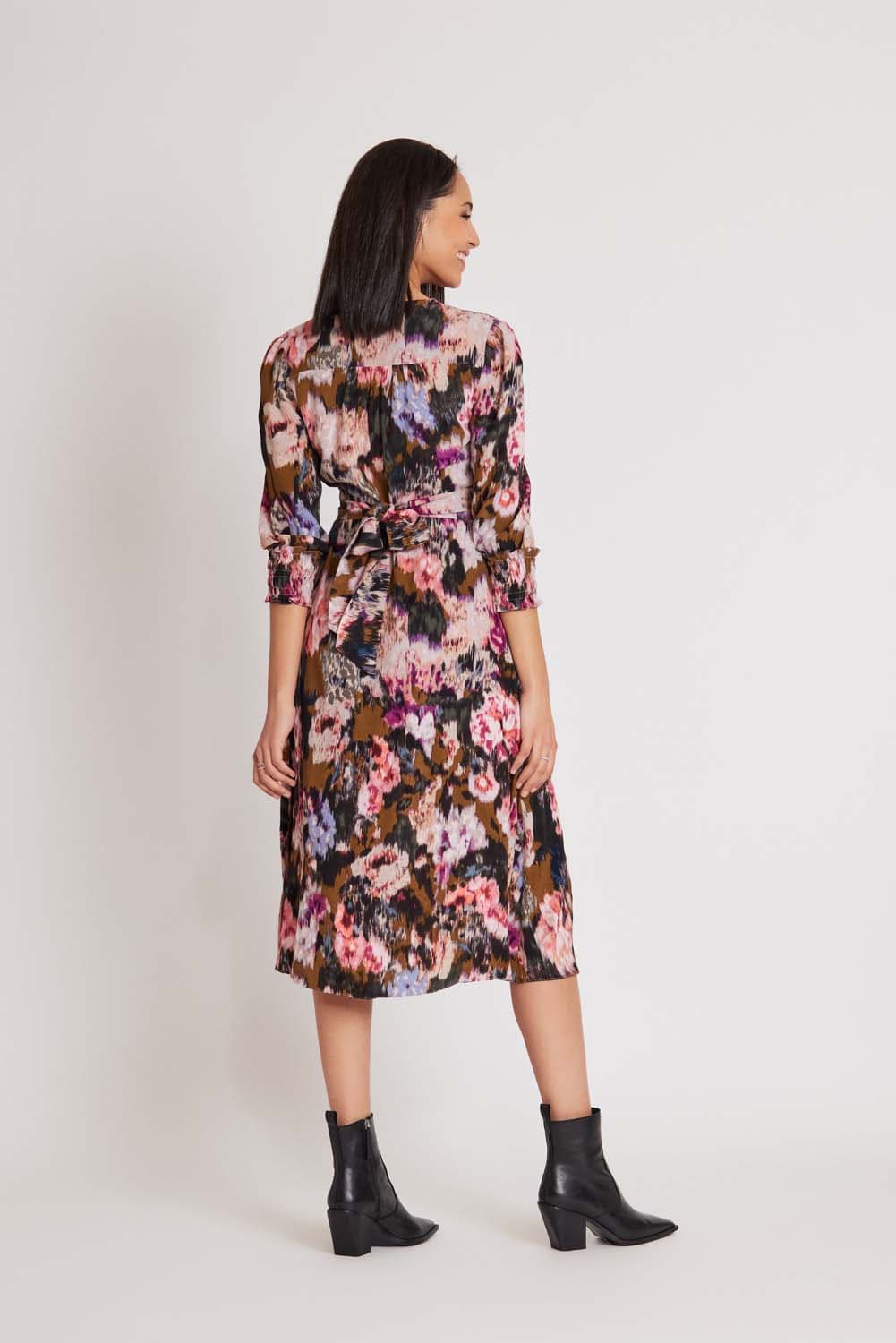 Derhy Impressionist Print Dress