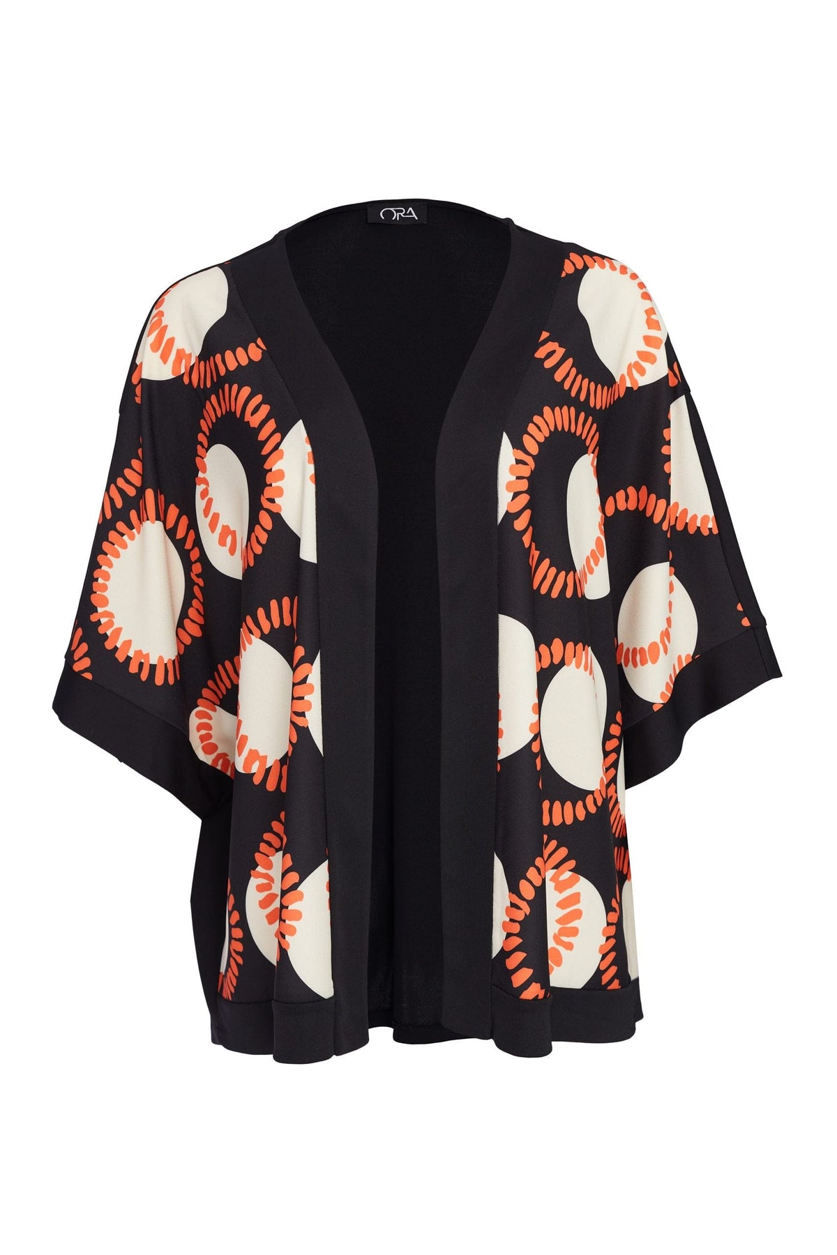 ORA Retro Print Kimono Jacket