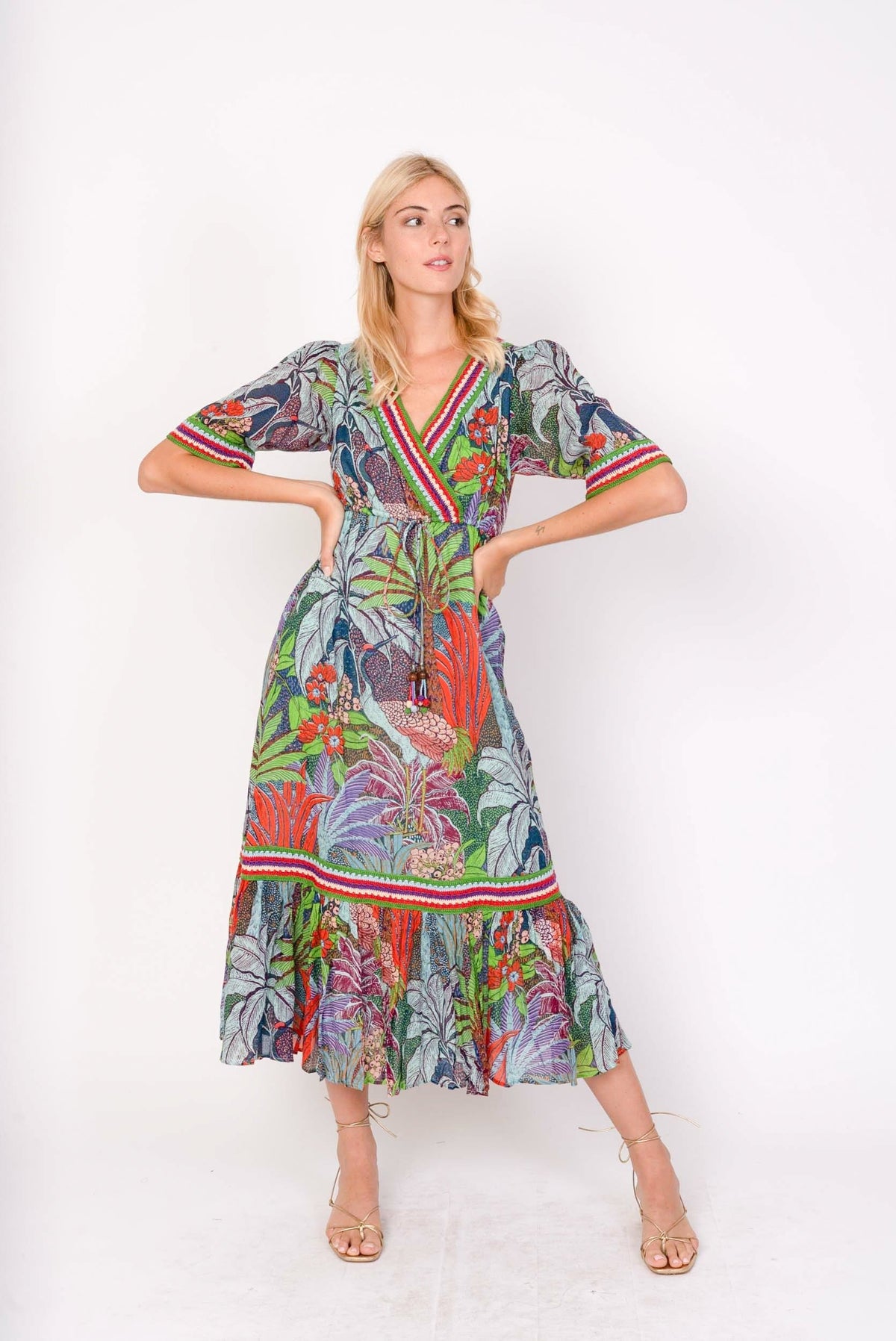 Derhy Abstract Print Dress