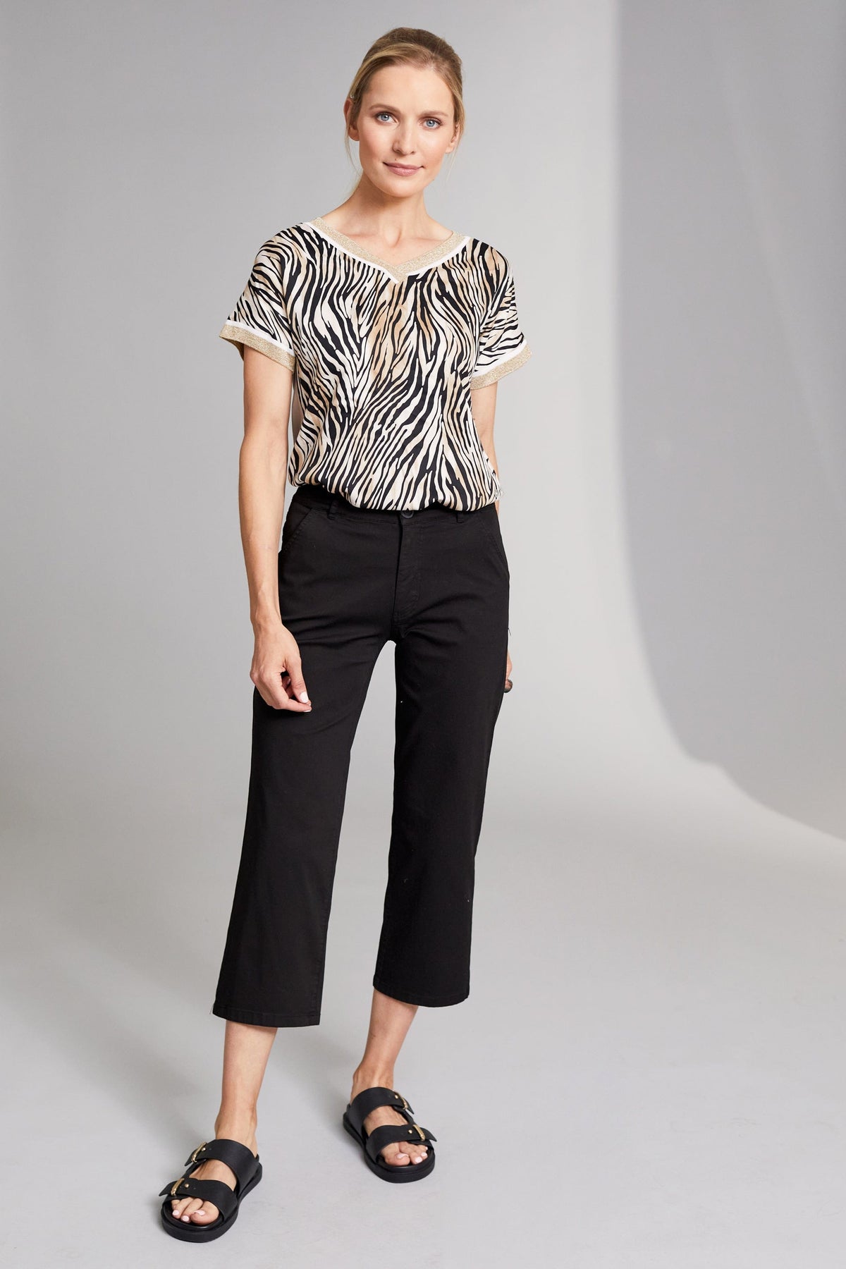 Peruzzi Animal Print Top