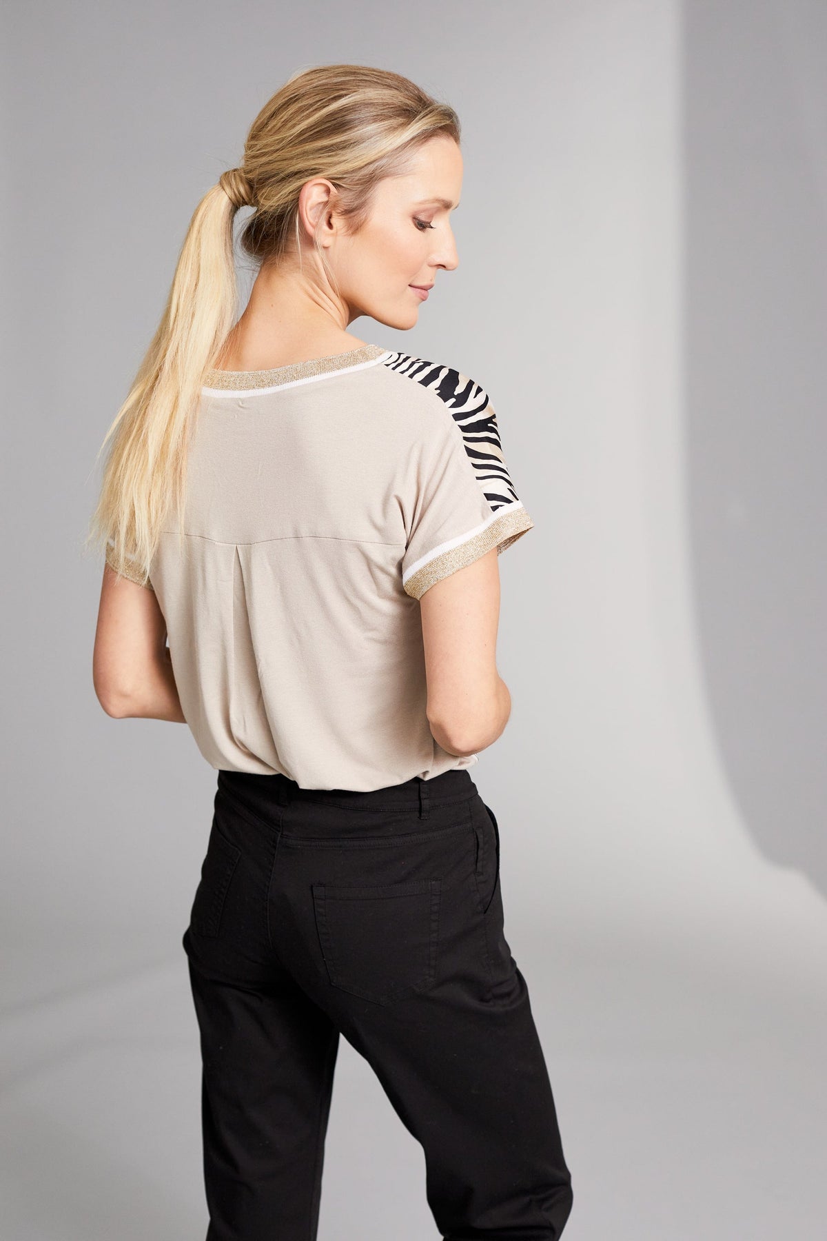 Peruzzi Animal Print Top