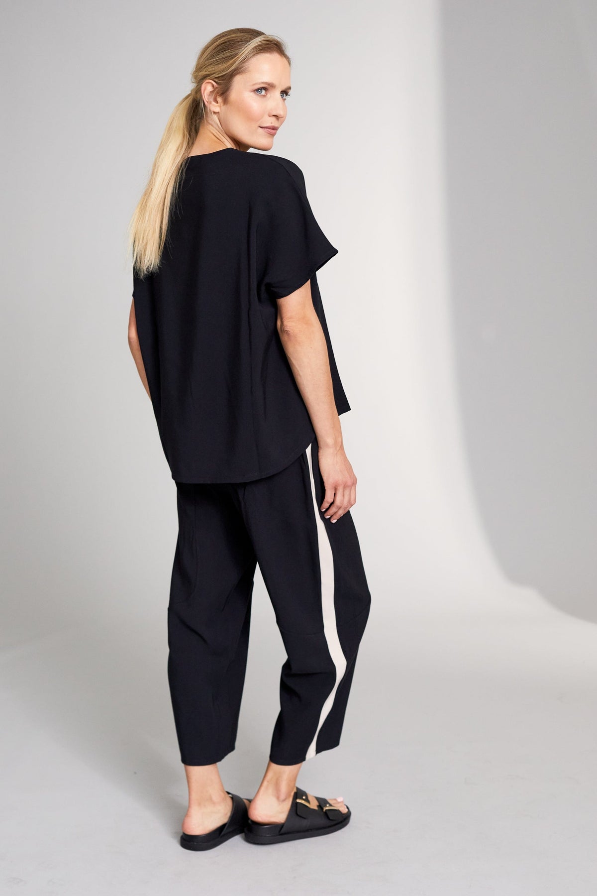 Peruzzi Side Stripe Slouch Trouser