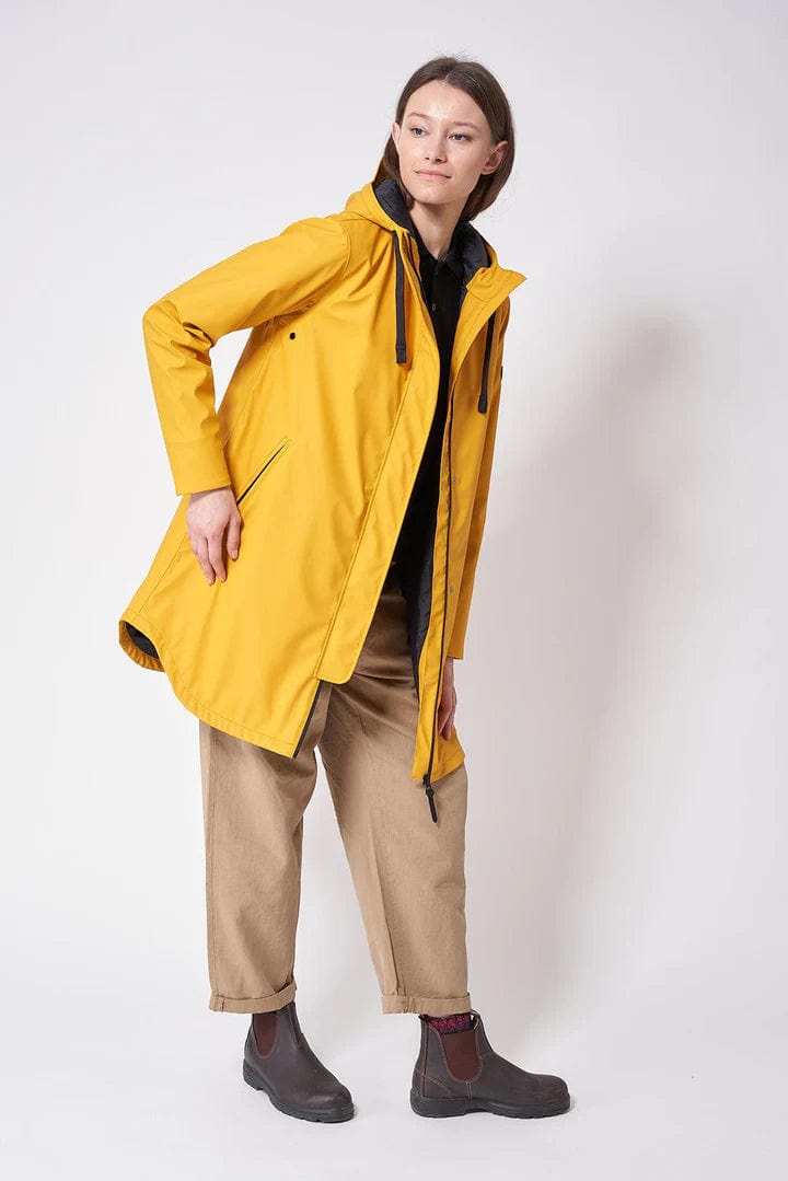 Yellow 2025 lined raincoat