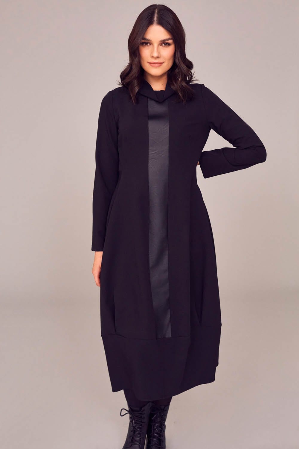 PERUZZI Cowl Neck Dress