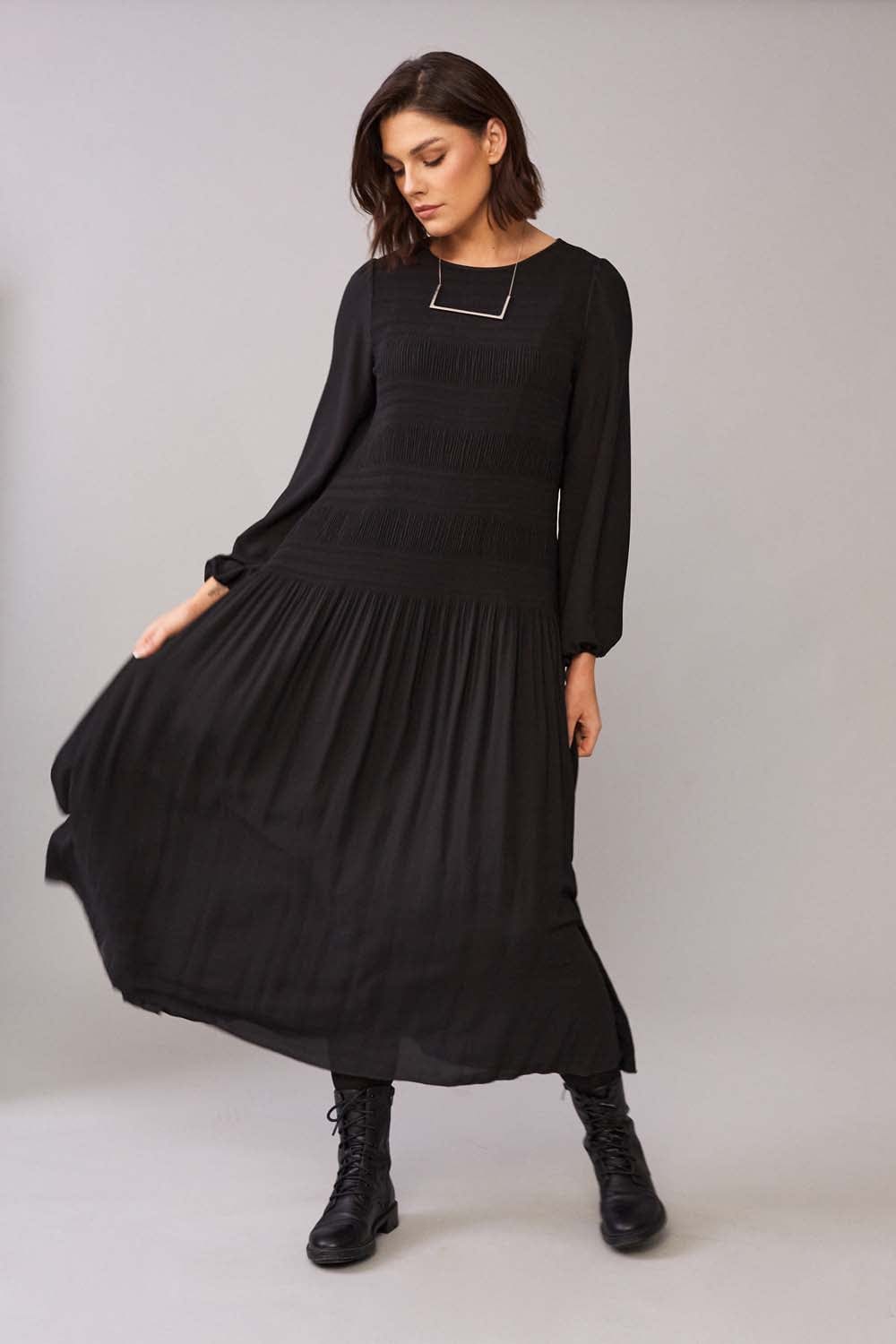 PERUZZI Pleat Dress