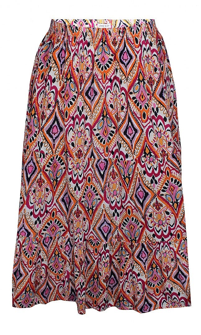 ZHENZI Diamond Print Skirt