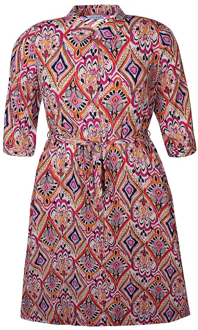 ZHENZI Diamond Print Dress Choice Boutique