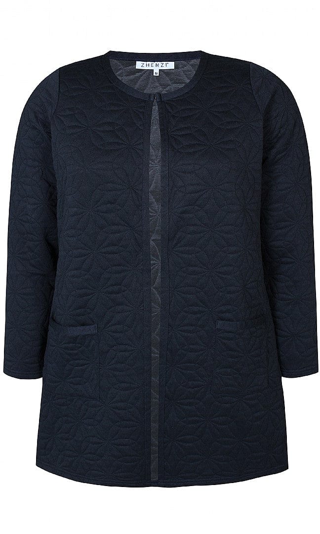 ZHENZI  Quilted Coatigan