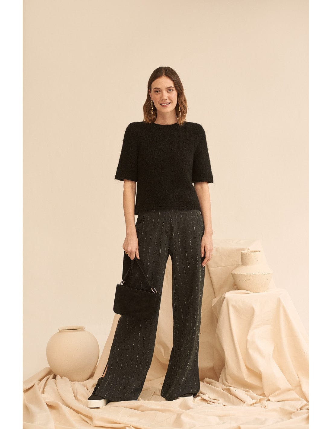 Mus & Bombon Fleck Stripe Trouser