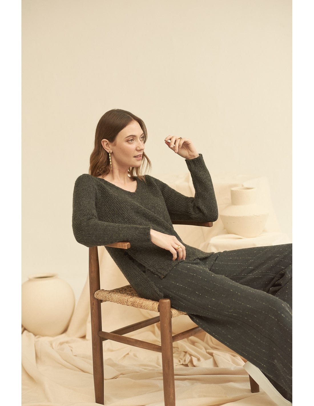 Mus & Bombon Fleck Stripe Trouser