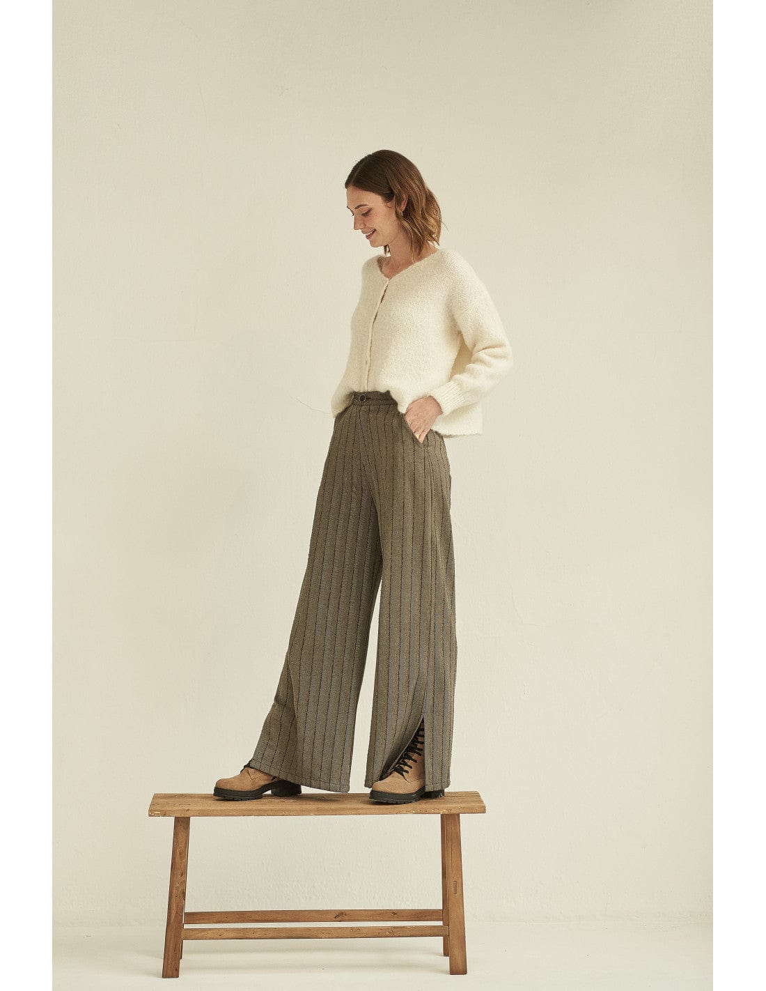 Mus & Bombon Fleck Stripe Trouser