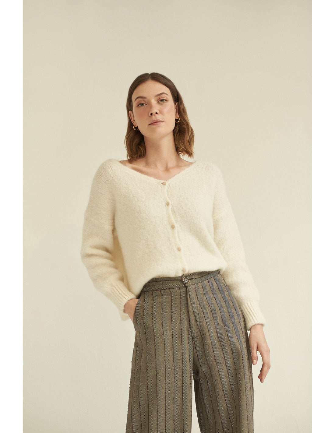 Mus & Bombon Fleck Stripe Trouser